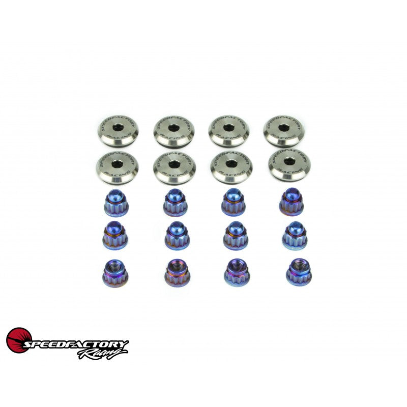 SpeedFactory B / H-Series VTEC Titanium Valve Cover Hardware Set