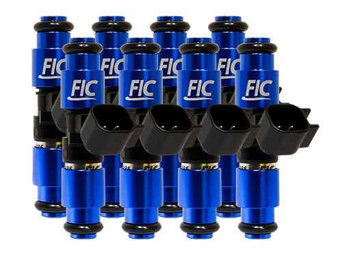 1200cc-D (130 lbs/hr at OE 58 PSI fuel pressure) FIC Fuel Injector Clinic Injector Set for Dodge 5.2L (2000-2001), 5.9L (2000-2003), 4.7L (2002-2007), 6.4L (2014 - present) (High-Z)(IS155-1200H-D)