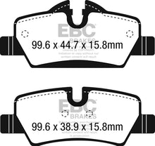 EBC 14+ Mini Hardtop 1.5 Turbo Cooper Ultimax2 Rear Brake Pads