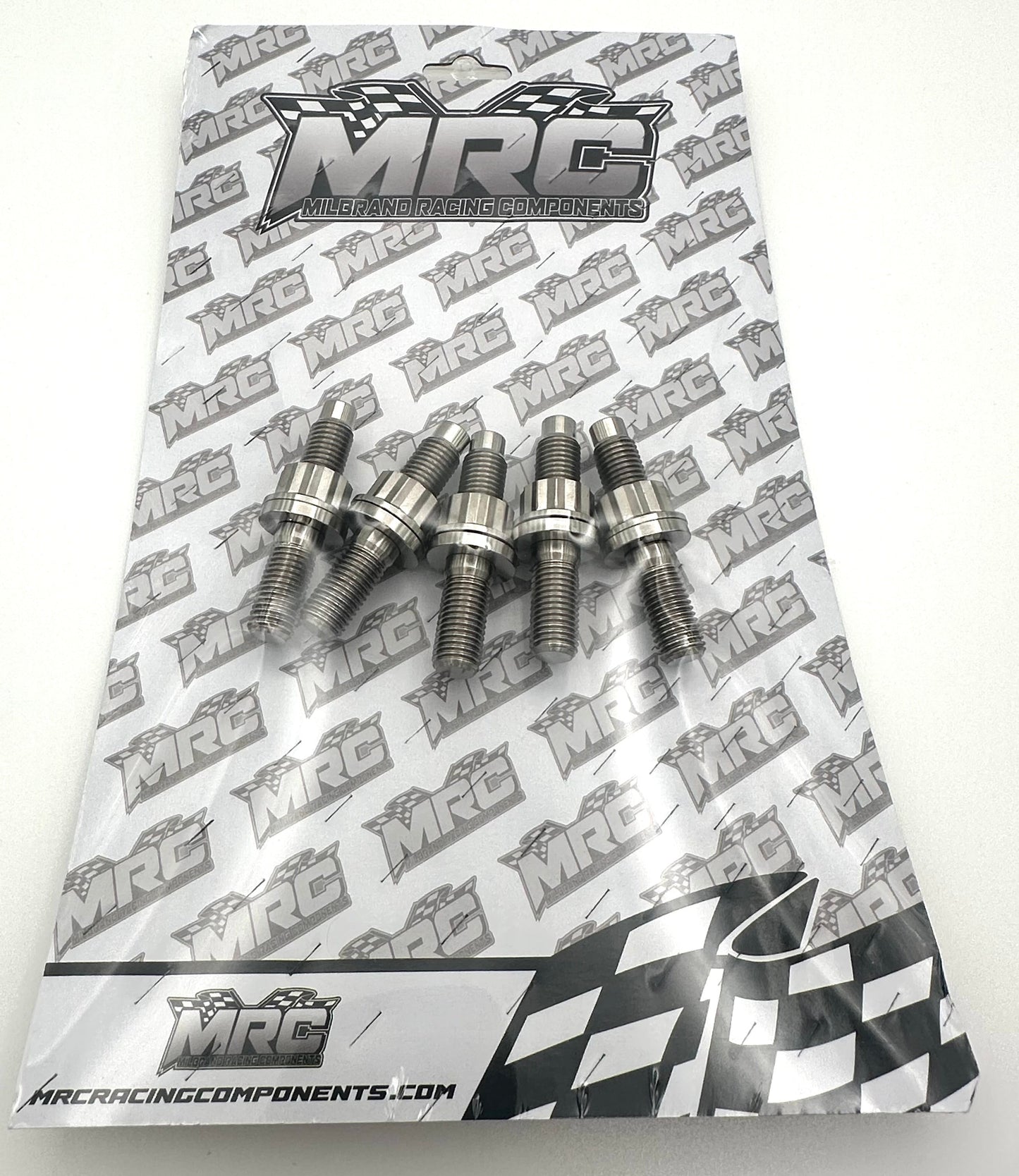 MRC Racing Components Honda K Series 54mm Raw Titanium Exhaust Stud Kit