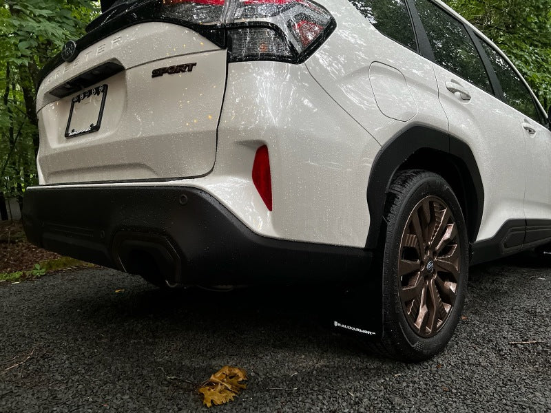 Rally Armor 25-26 Subaru Forester &amp; Hybrid Black UR Mud Flap w/Grey Logo