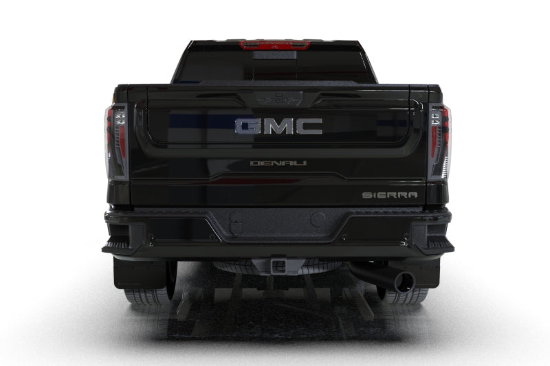 Rally Armor 20-26 GMC Sierra 2500/3500 HD Denali Black Mud Flap w/Metallic Black Logo