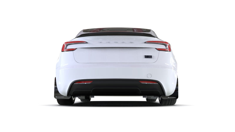 Rally Armor 24-26 Tesla Model 3 Highland Black UR Mud Flap Dark Grey Logo