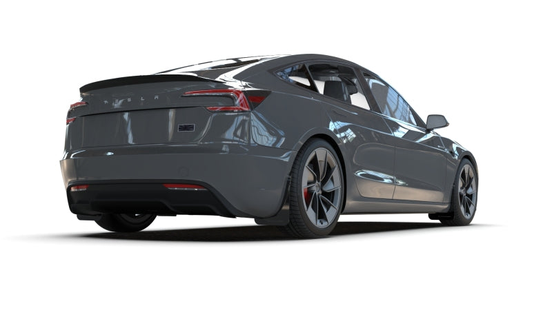 Rally Armor 24-26 Tesla Model 3 Highland Black UR Mud Flap Red Logo