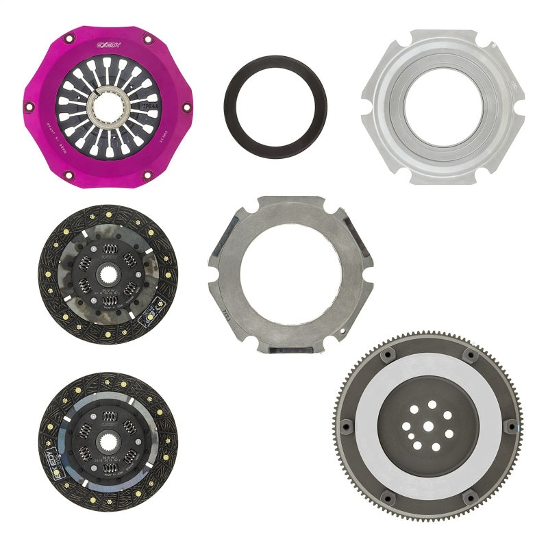 Exedy 96-06 Mitsubishi Evo 4-9 4G63T 2.0L Twin-Organic Stage 5 Clutch Kit (RACING USE ONLY)