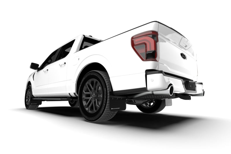 Rally Armor 21-26 Ford F-150 (Excl. Raptor) Black UR Mud Flap w/Metallic Black Logo