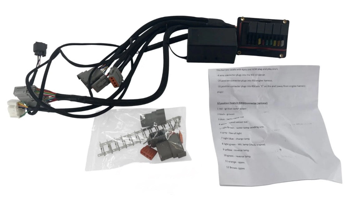 MRC Racing Components K Series Chassis Adapter Race Relay Fuse Box Lead Harness K20 K24
