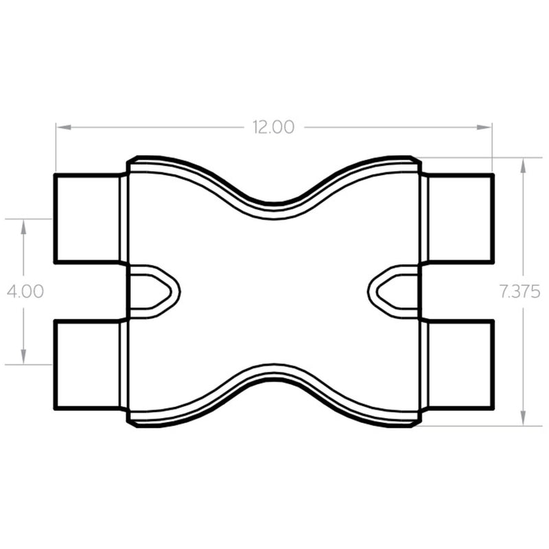 MagnaFlow Smooth Trans X 2.25/2.25 X 12 SS