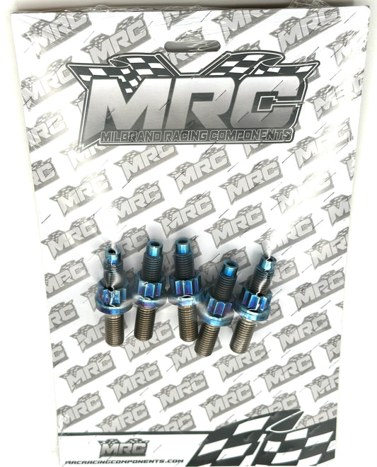 MRC Racing Components Honda K Series 54mm Burnt Blue Titanium Exhaust Stud Kit