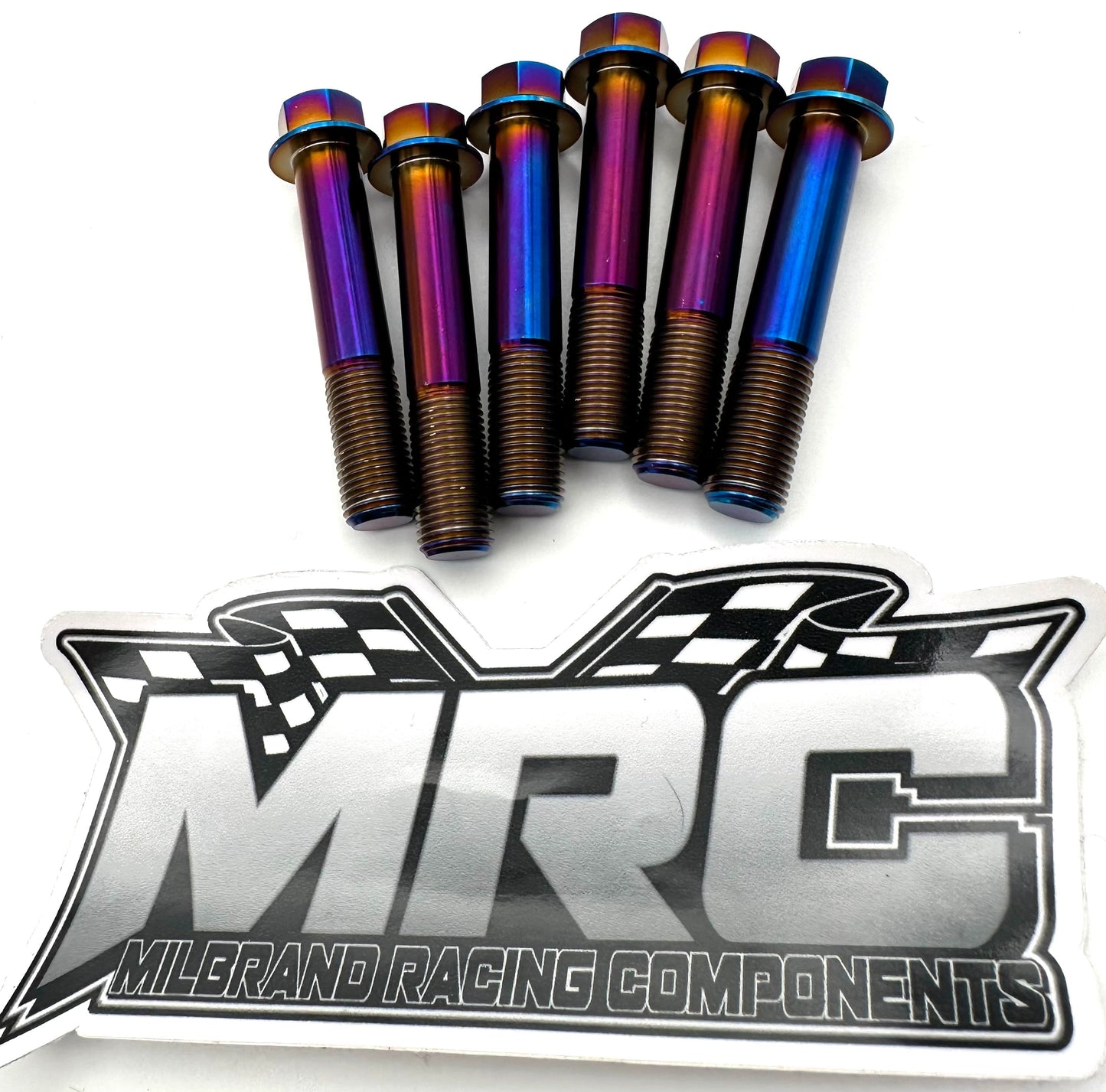 MRC Racing Components Honda/Acura K-Series Titanium Trans to Engine Bolt Kit Raw Finish