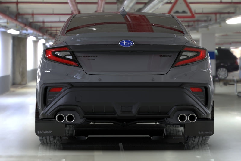 Rally Armor 22-26 Subaru WRX Red UR Mud Flap Altered Font Black Logo