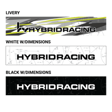 Hybrid Racing Dimensions Sunstrip White HYB-STI-00-06