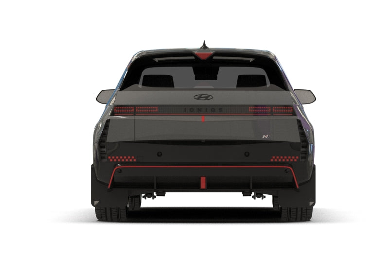 Rally Armor 25-26 Hyundai Ioniq 5 N Black UR Mud Flap Silver Battery Logo