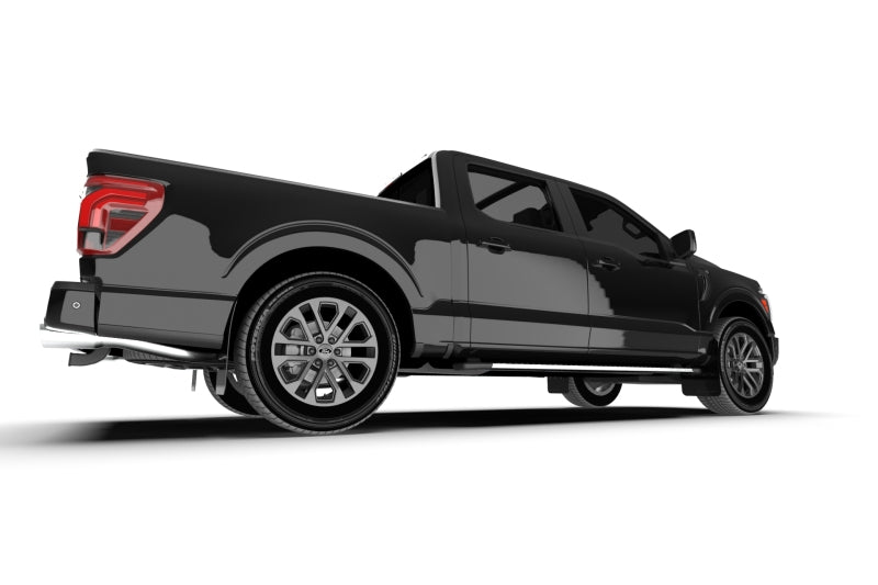 Rally Armor 21-26 Ford F-150 (Excl. Raptor) Black UR Mud Flap w/Metallic Black Logo