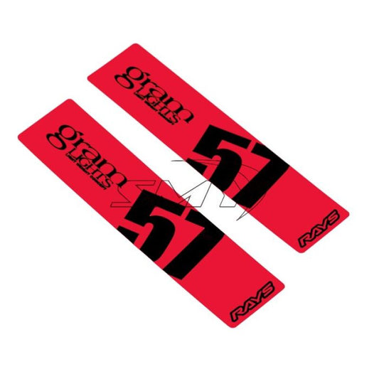 Gram Lights 57DR/57CR Spoke Sticker Red (2 PCS)