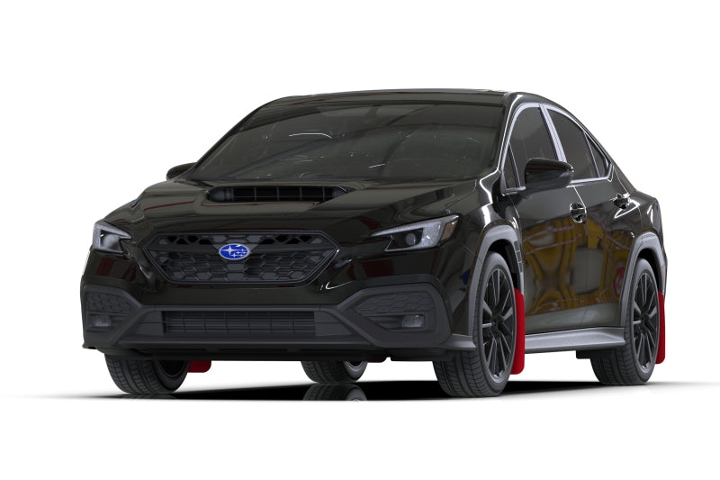 Rally Armor 22-26 Subaru WRX Red UR Mud Flap Altered Font Black Logo