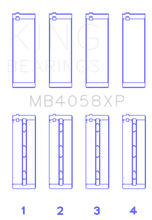 King Engine Bearings Nissan VQ35DE Performance Main Bearing Set - Size STD