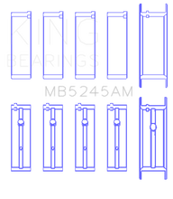 King 91-04 Nissan 146CI/2.4L KA24DE L4/89-97 146CI/2.4L KA24E L4  Main Bearing Set - Size +0.25mm