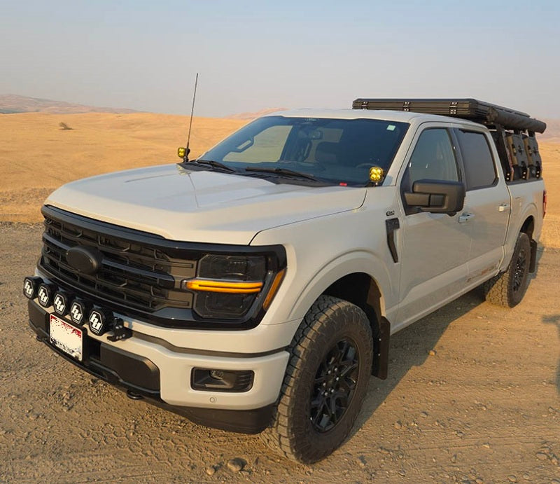 Rally Armor 21-26 Ford F-150 (Excl. Raptor) Black UR Mud Flap w/Metallic Black Logo