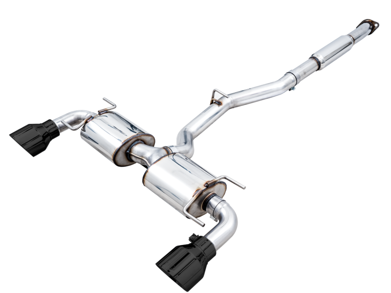 AWE Tuning Subaru BRZ/ Toyota GR86/ Toyota 86 Touring Edition Cat-Back Exhaust- Diamond Black Tips