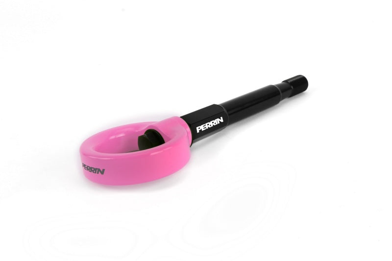 PERRIN 15-21 Subaru WRX/STI / 24-26 Crosstrek / 25-26 Forester Tow Hook Kit (Rear) -  Hyper Pink