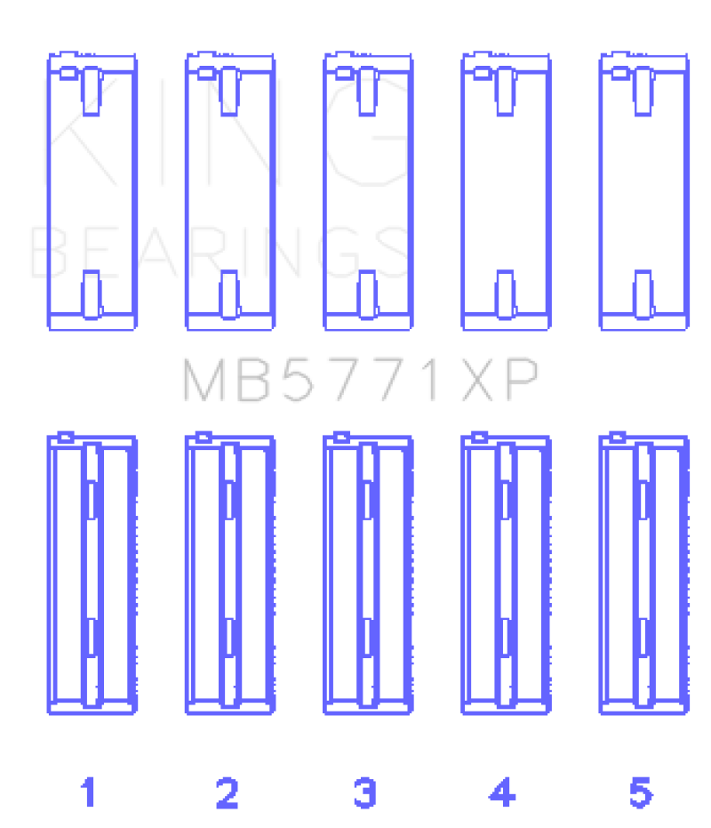 King Engine Bearings Hyundai G4KF Crankshaft Main Bearing Set