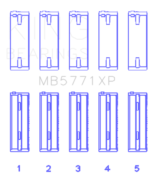 King Engine Bearings Hyundai G4KF Crankshaft Main Bearing Set