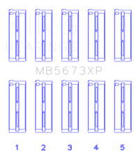 King Engine Bearings Honda F20C/F22C 16v Performance Main Bearing Set - Size STD