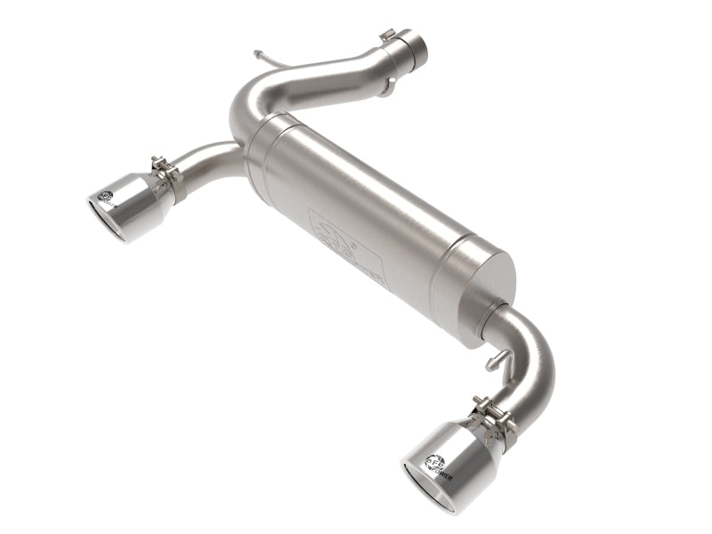 aFe Vulcan 3in 304 SS Axle-Back Exhaust 2021 Ford Bronco L4-2.3L (t)/V6-2.7L (tt) w/ Polished Tips