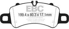 EBC 2016+ Porsche 911 (991/2 w/Cast Iron Rotors) 3.0TT Carrera Bluestuff Front Brake Pads