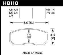 Hawk AP CP3307 / CP5040-5S4 / CP5200 (SC250) Caliper DTC-60 Race Brake Pads