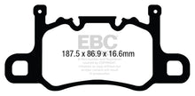 EBC 13-15 Porsche 911 (991) (Cast Iron Rotor only) 3.8 GT3 Yellowstuff Rear Brake Pads
