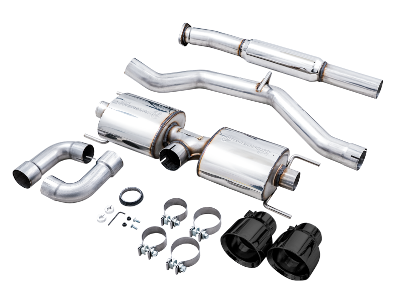 AWE Tuning Subaru BRZ/ Toyota GR86/ Toyota 86 Touring Edition Cat-Back Exhaust- Diamond Black Tips