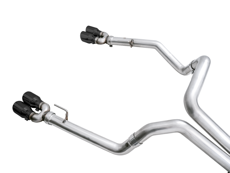 AWE Tuning 4th Gen GM 1500 6.2L 0FG Cat-Back Split Rear Exit (w/ Bumper Cutouts) - Quad Diamond Tips