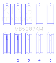 King Engine Bearings Toyota 1ZZ-FE Main Bearing Set - Size STD