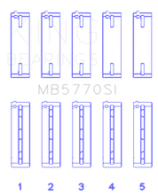 King Engine Bearings Nissan/Infiniti VK45 - VK50 - VK56 Main Bearing Set - Size STD