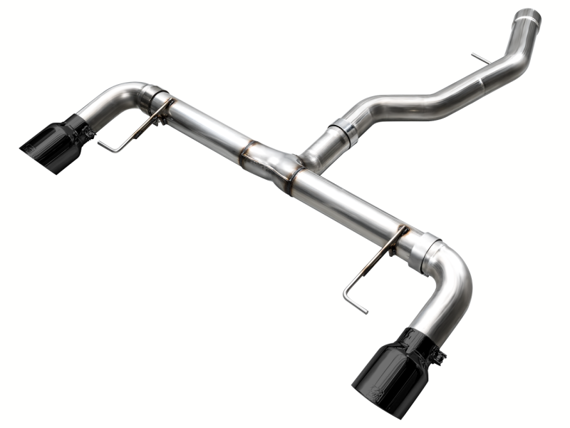 AWE Tuning 19-23 BMW 330i / 21-23 BMW 430i Base G2X Track Edition Axle-Back Exhaust - Diamond Black