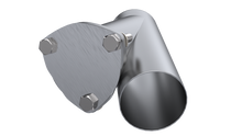 QTP 3.5in Weld-On QTEC Exhaust Cutout Y-Pipe