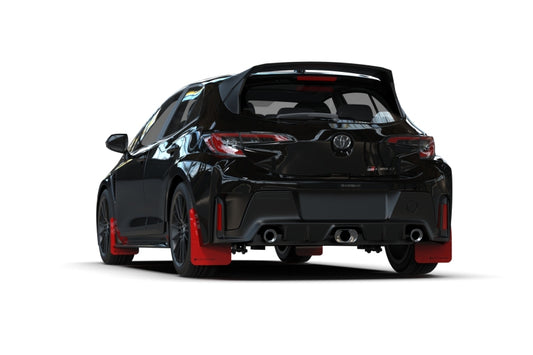 Rally Armor 23-26 Toyota GR Corolla Red UR Mud Flap w/White Logo