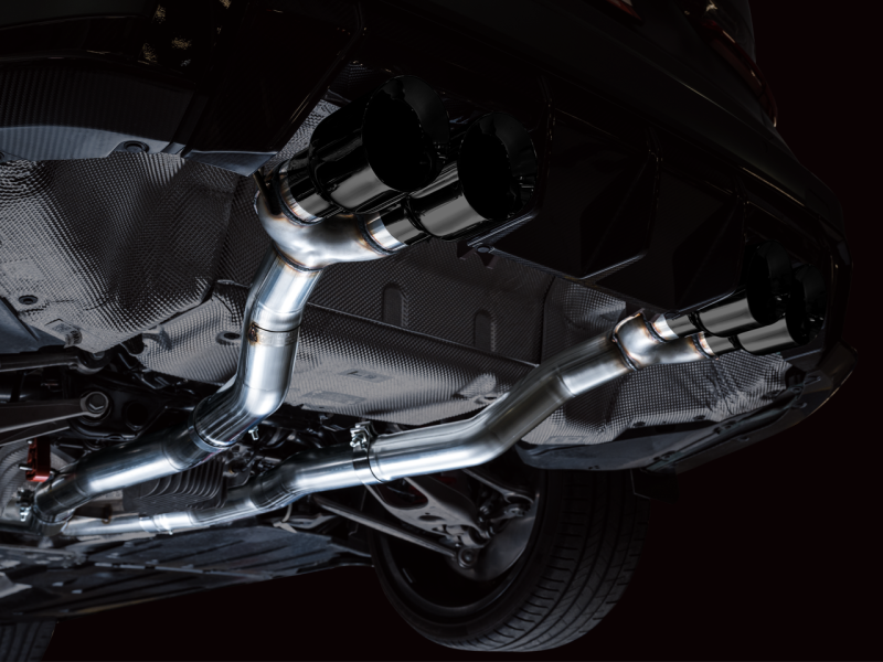 AWE Tuning Track Edition Cat-Back Exhaust for BMW G8X M3/M4 - Diamond Black Tips