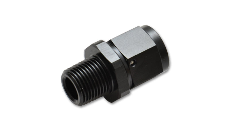 Vibrant -4AN Female to 1/8in NPT Male Swivel Straight Adapter Fitting
