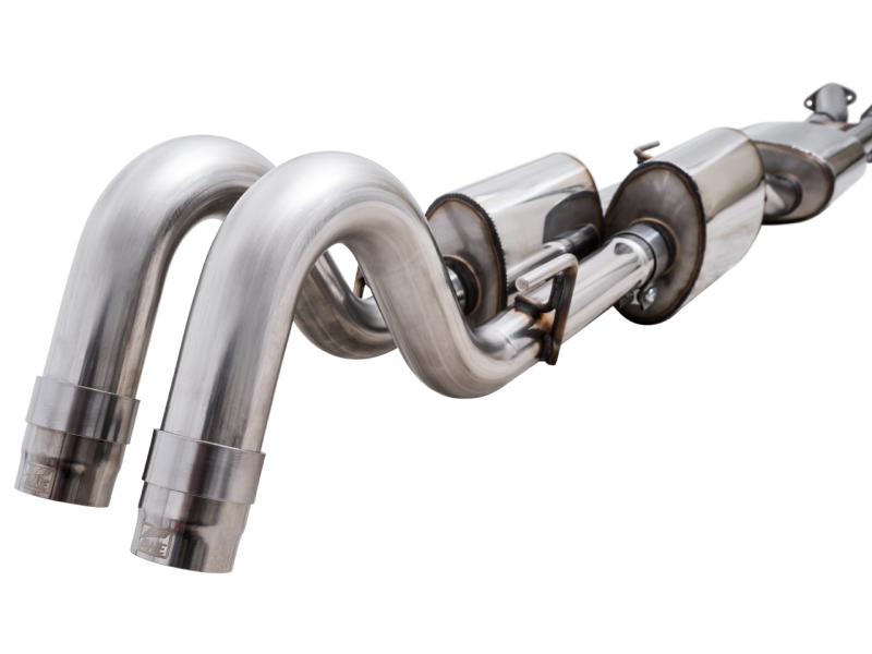 AWE Tuning 16-22 Toyota Tacoma 0FG Cat-Back Exhaust w/ BashGuard - Dual Diamond Black Tips