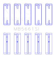 King Engine Bearings Volkswagen AMB/BYK/BBX Silicon Bi-Metal Aluminum Main Bearing Set - Size STD
