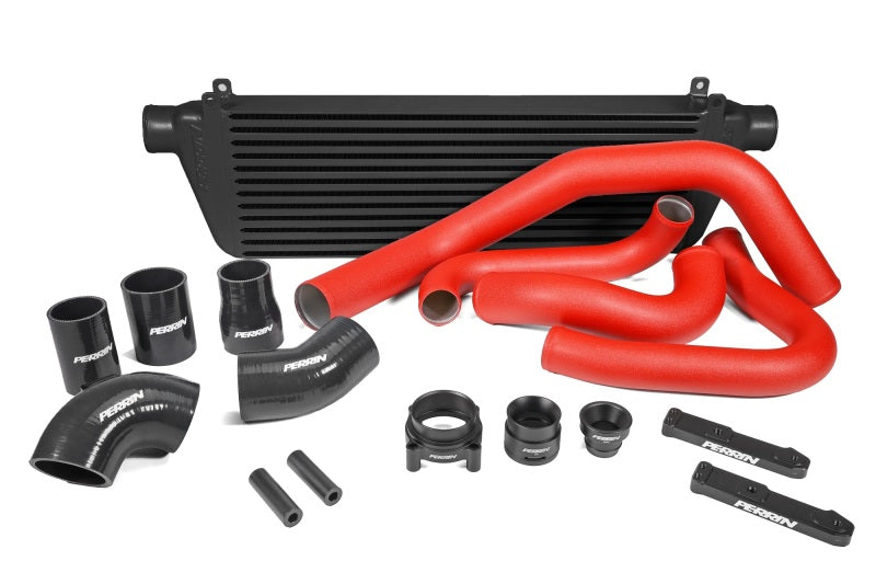 PERRIN 22-26 Subaru WRX Front Mount Intercooler Kit (Red Tubes & Black Core)