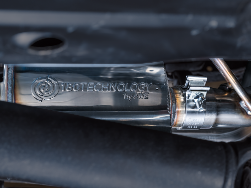 AWE Tuning 16-22 Toyota Tacoma 0FG Cat-Back Exhaust w/ BashGuard - Dual Diamond Black Tips