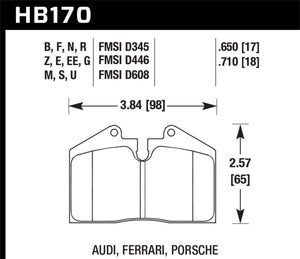 Hawk 89-95 Ferrari 348 GTB/GTS Front/Rear / 89-94 Porsche 911 3.6L Front / 87-89 Porsche 911 3.3L Fr