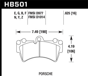 Hawk 07-10 Audi Q7 3.6L/4.2L / 03-07 Porsche Cayenne 4.5L / 04-07 VW Touareg Performance Ceramic Str