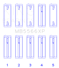 King Engine Bearings Audi A4 1.8L AEB Performance Main Bearing Set - Size +.25mm
