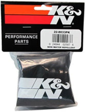 K&N PreCharger Tapered Air Filter Wrap Black 6in Height / 6in Diameter