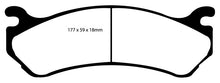 EBC 02 Cadillac Escalade 5.3 (Akebono rear caliper) Yellowstuff Front Brake Pads